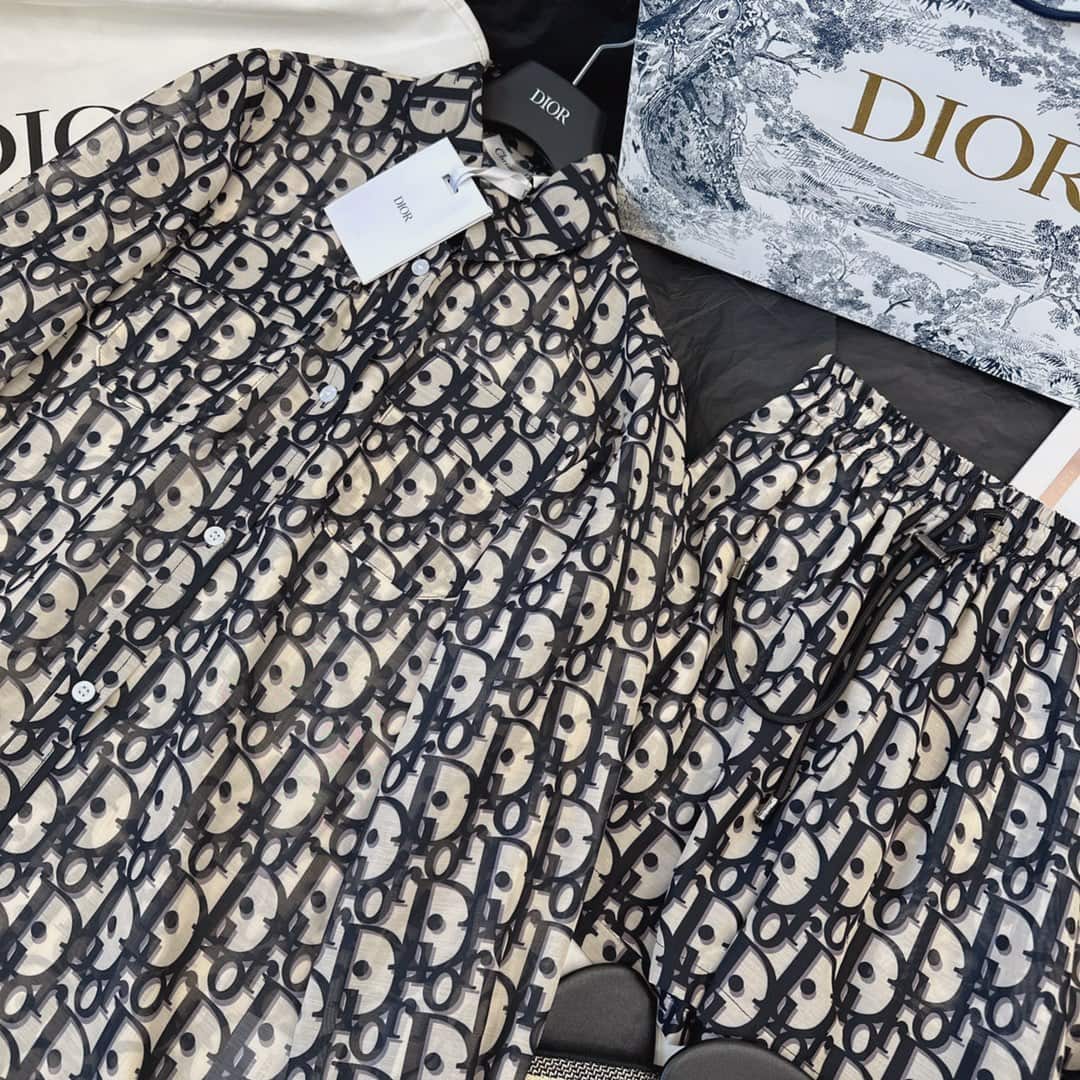 Dior: 衬衫, 印花, 字母印花, 春夏 2022