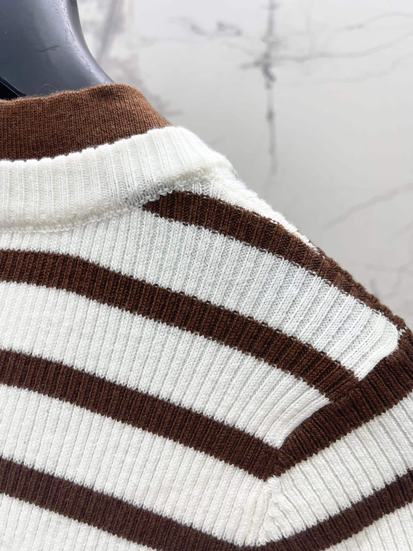 Dior: T-shirt, embroidery, stripes, contrast panels
