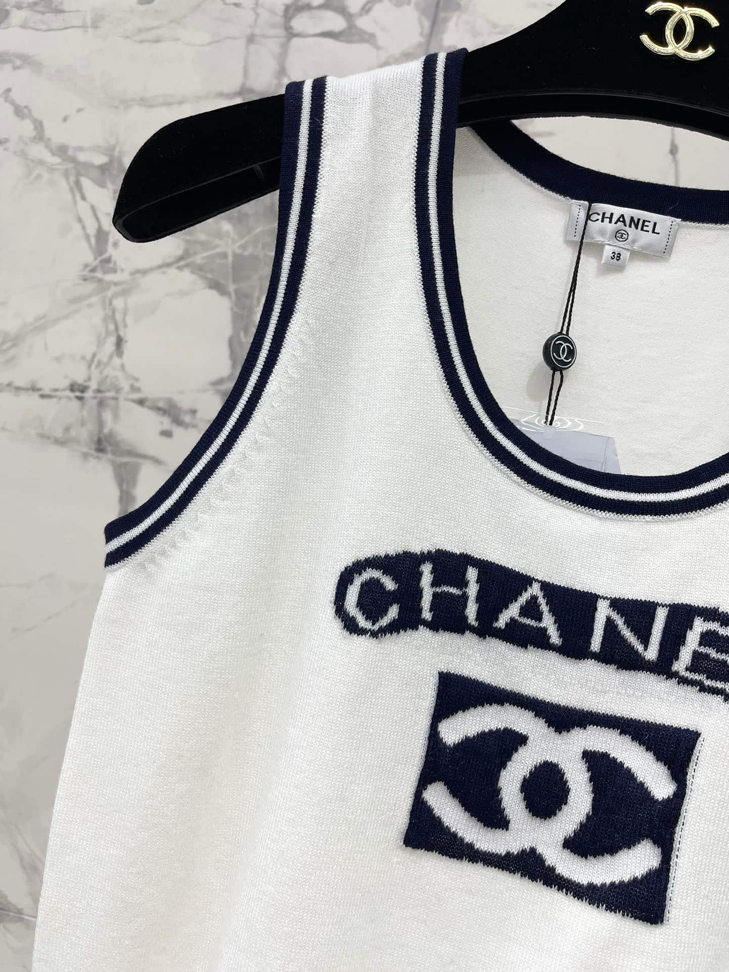 Chanel: 夹克, 印花, 撞色拼接, 牛仔布