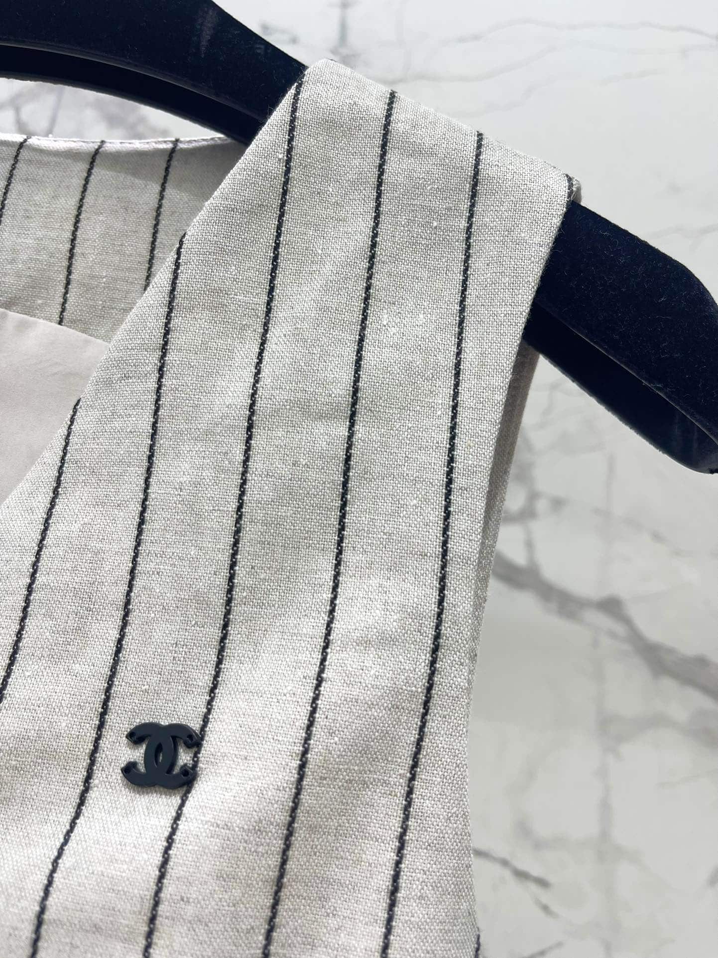 Chanel: Costume / ensemble, coton