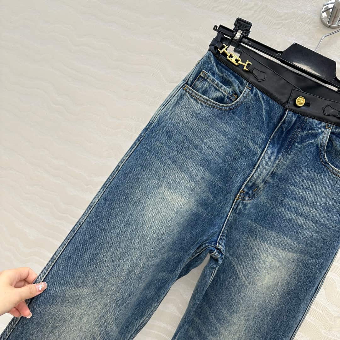 Celine: юбка, металлическая фурнитура, деним