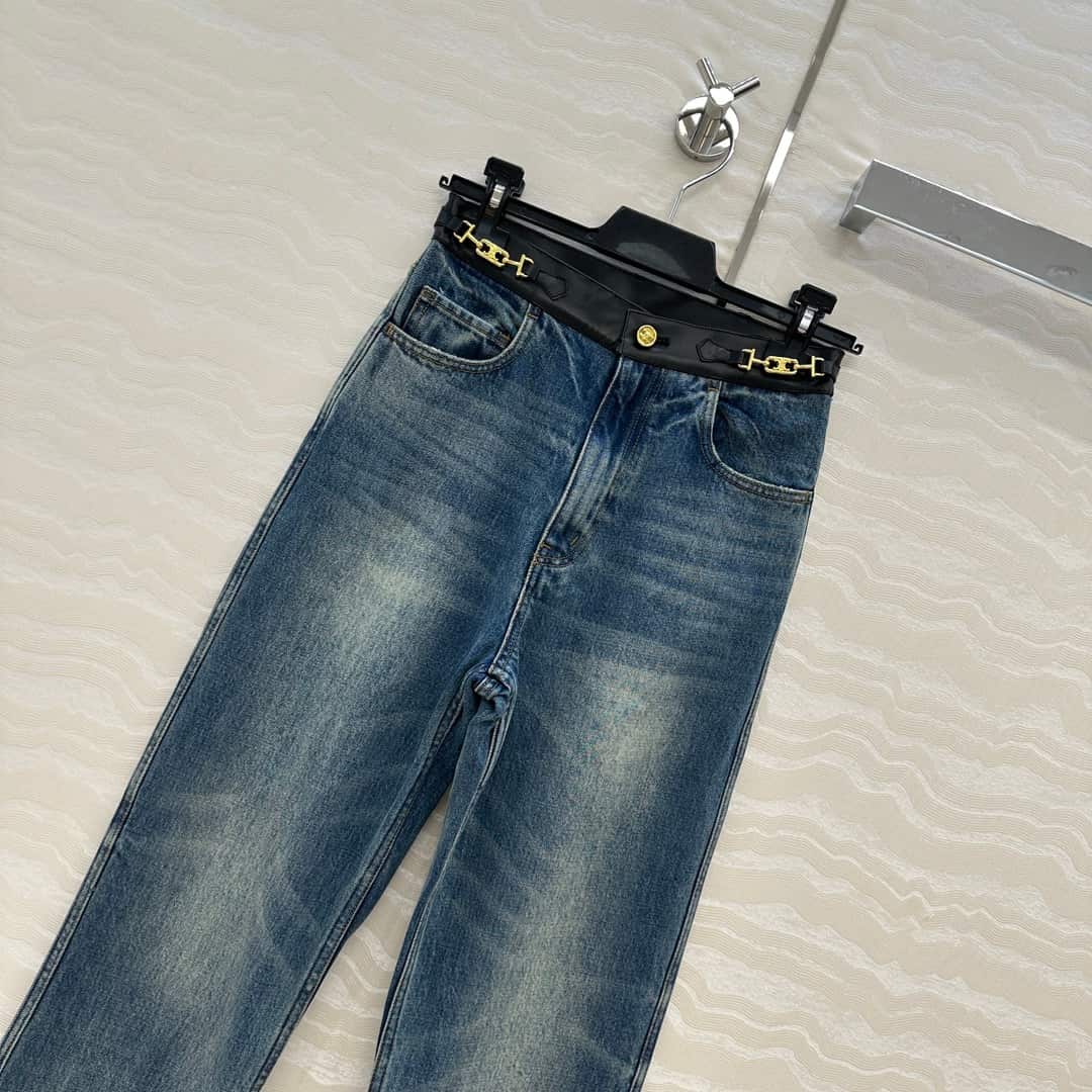 Celine: юбка, металлическая фурнитура, деним