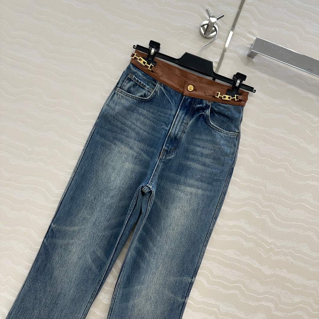 Celine: юбка, металлическая фурнитура, деним