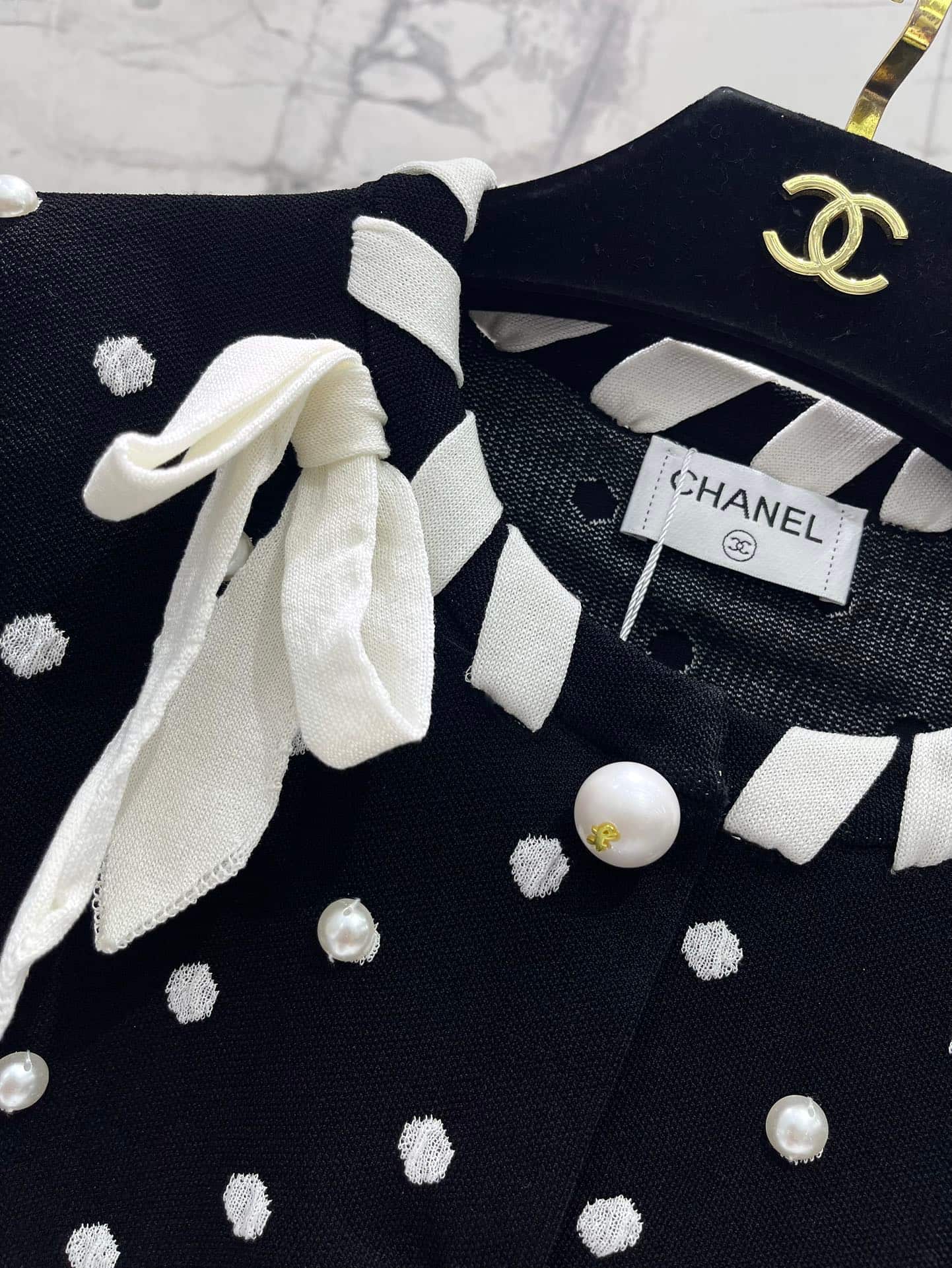 Chanel: 夹克, 黑色, 白色
