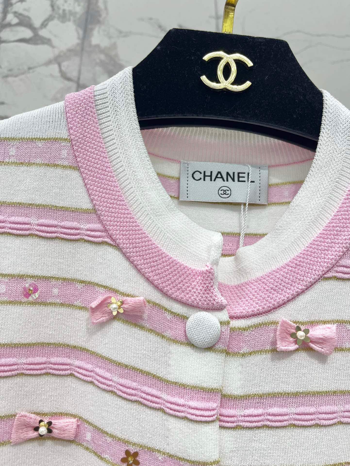 Chanel: куртка, полоска, контрастные вставки, деним