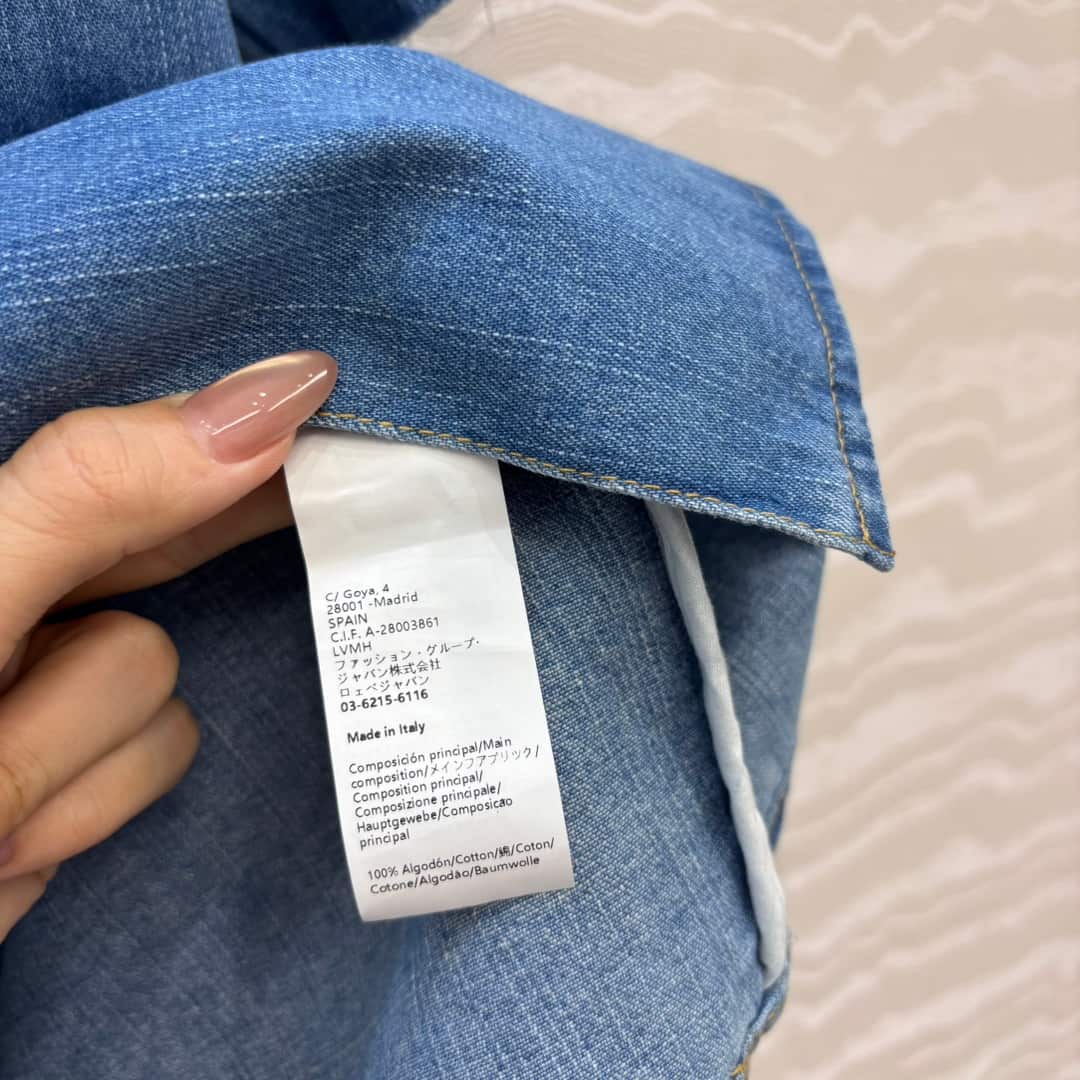 Loewe: рубашка, металлическая фурнитура, деним