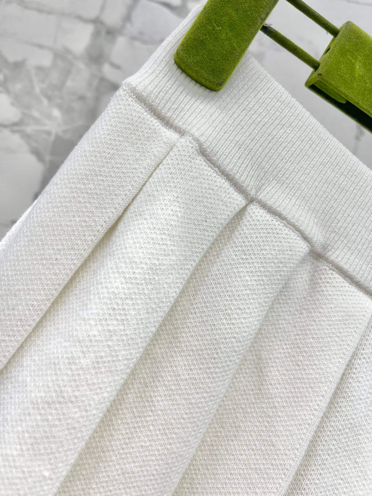 Gucci: Shirt, white, intarsia, cotton