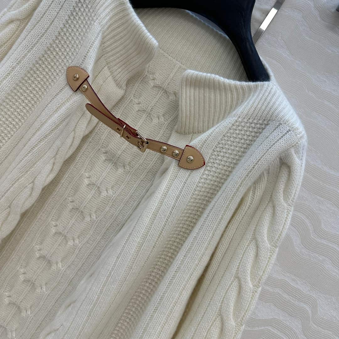 Louis Vuitton: Jacket, monogram, contrast panels, ribbed knit, cashmere