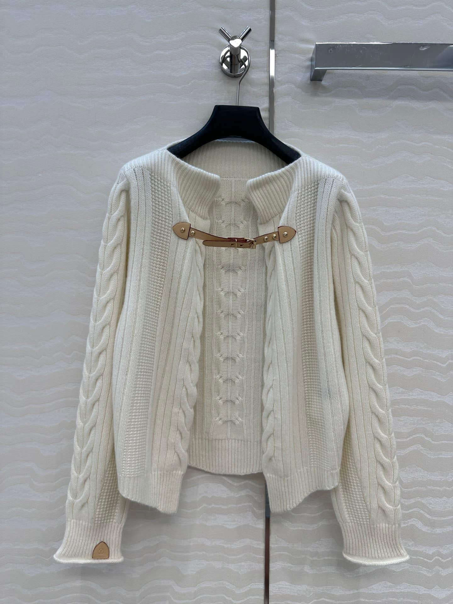 Louis Vuitton: Jacket, monogram, contrast panels, ribbed knit, cashmere
