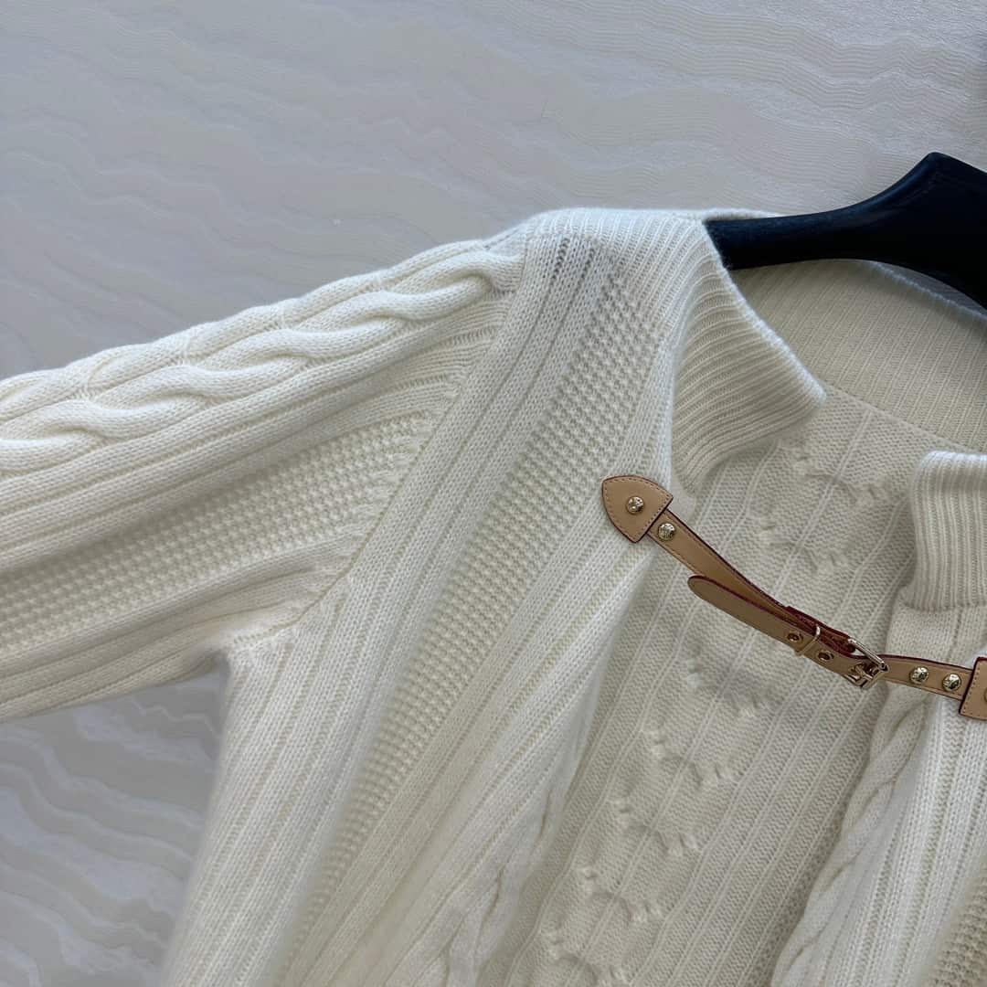 Louis Vuitton: Jacket, monogram, contrast panels, ribbed knit, cashmere