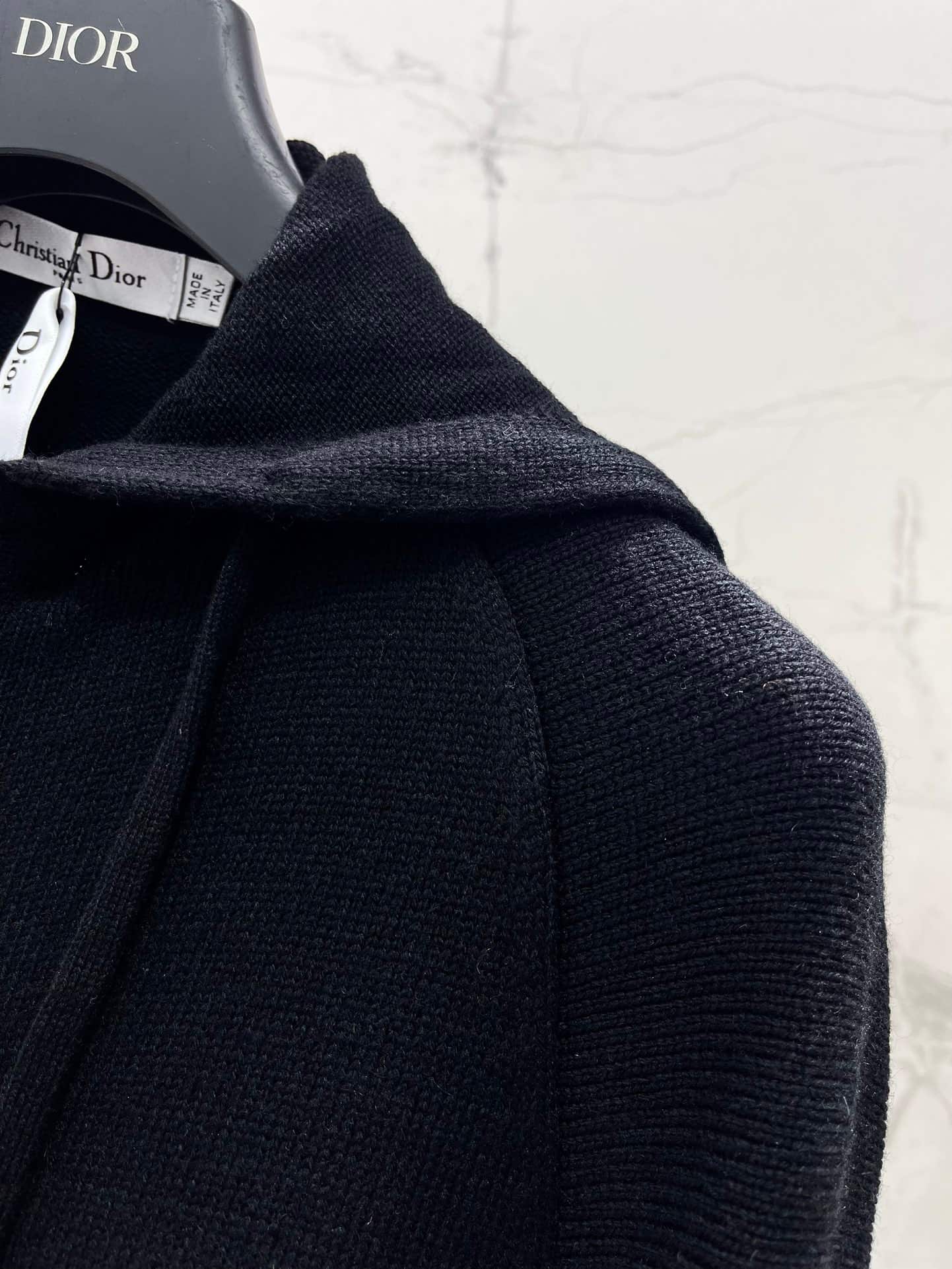Dior: Veste, logo, capuche, denim