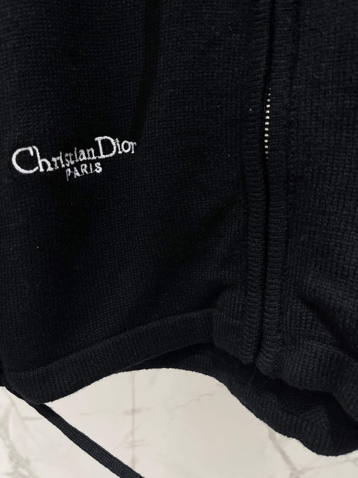 Dior: Veste, logo, capuche, denim