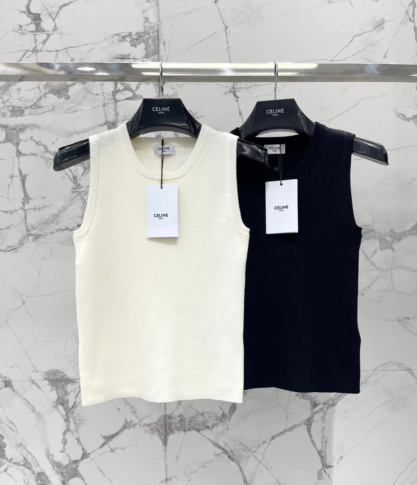 Celine: Veste, noir, blanc, broderie, denim