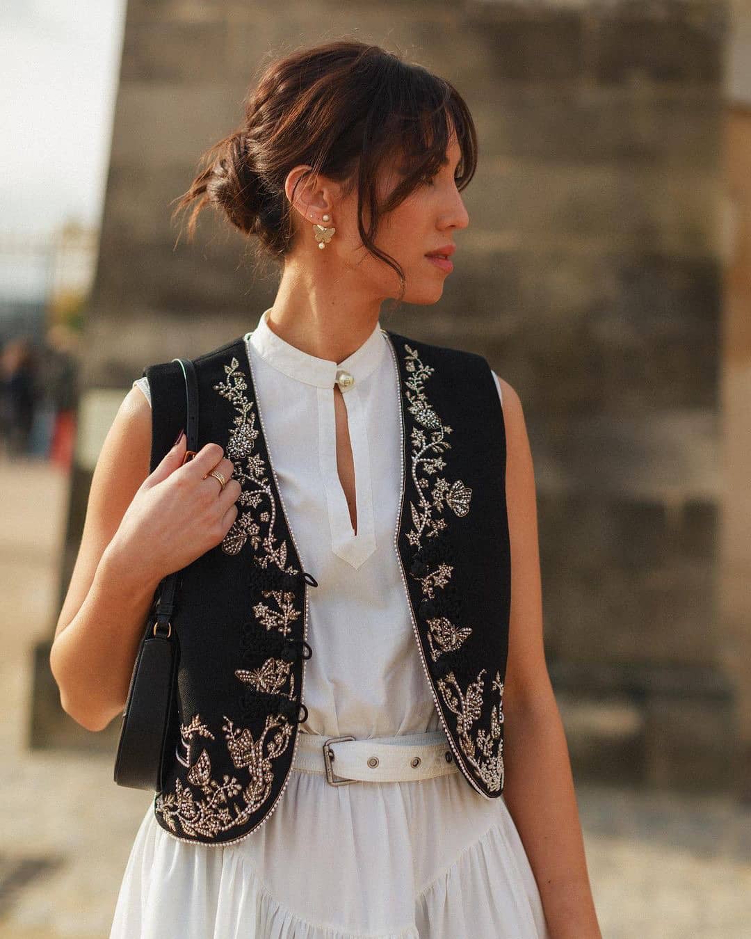 Dior: Dress, white, embroidery