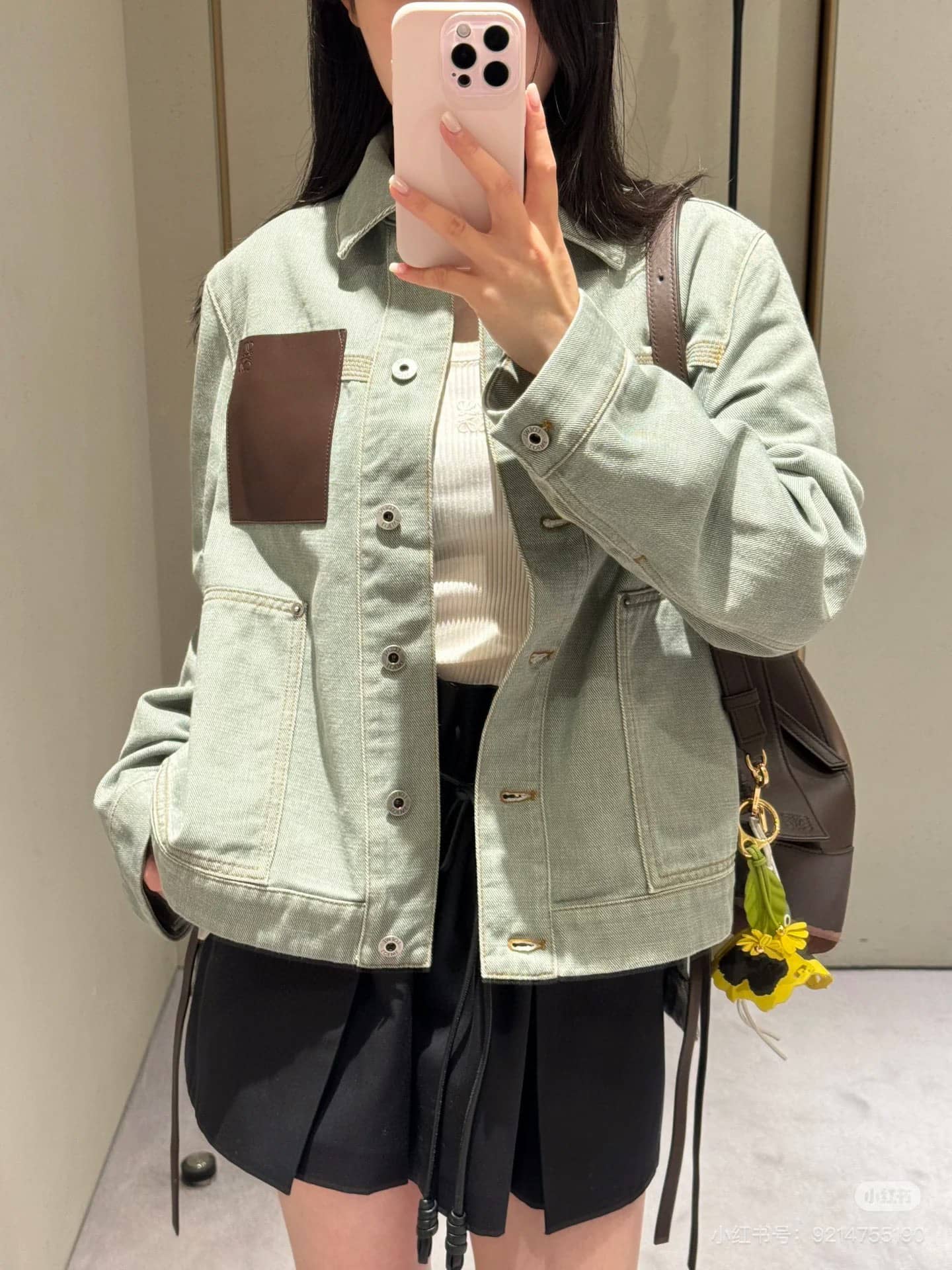 Loewe: Jacket, vintage finish, metal hardware, denim