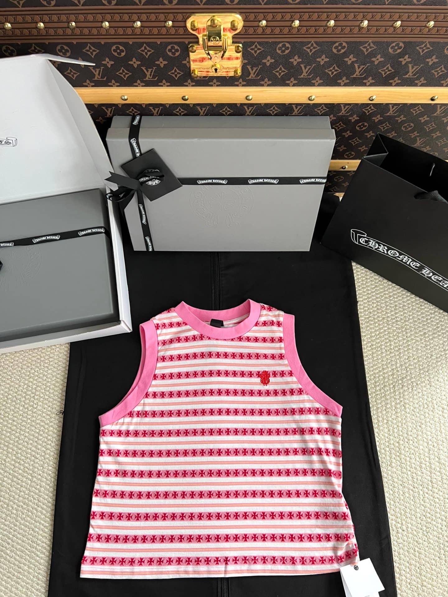Chrome Hearts: Sleeveless top, multicoloured