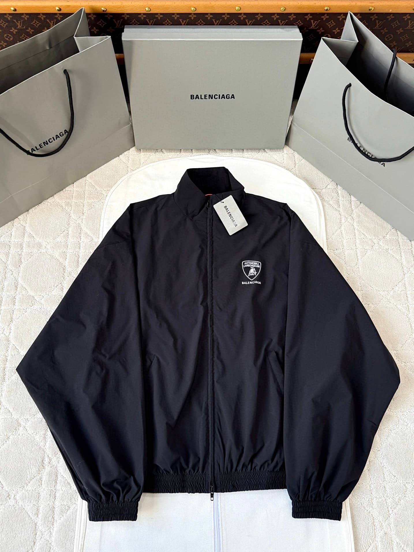 Balenciaga: Jacket, embroidery, logo, nylon, spring/summer 2025
