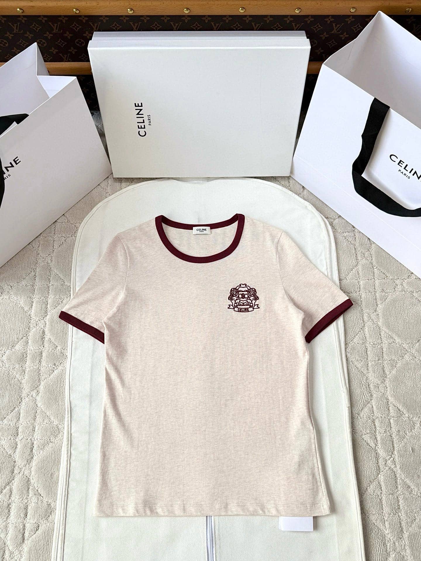 Celine: T-shirt, embroidery, autumn/winter 2025
