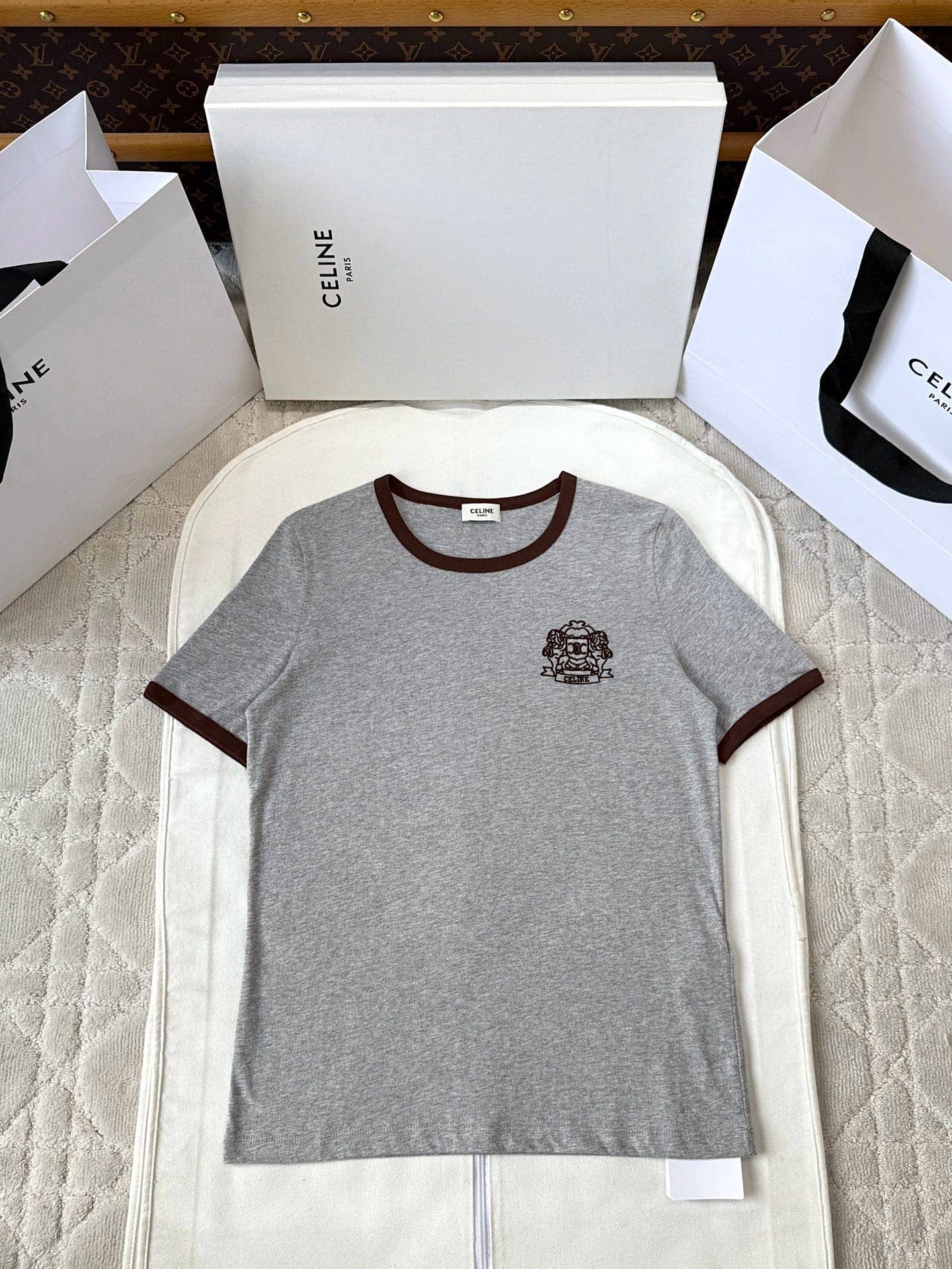 Celine: T-shirt, embroidery, autumn/winter 2025