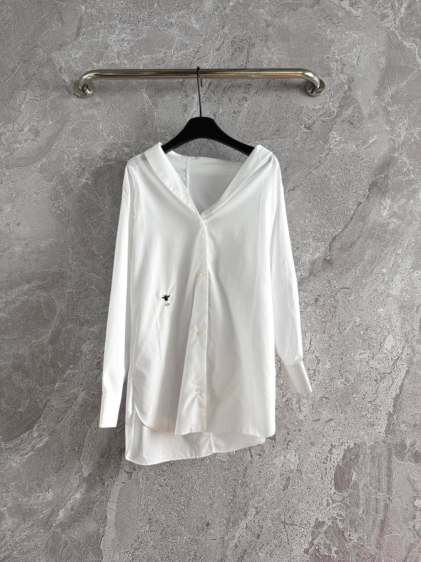 Dior: Shirt, embroidery, logo, cotton