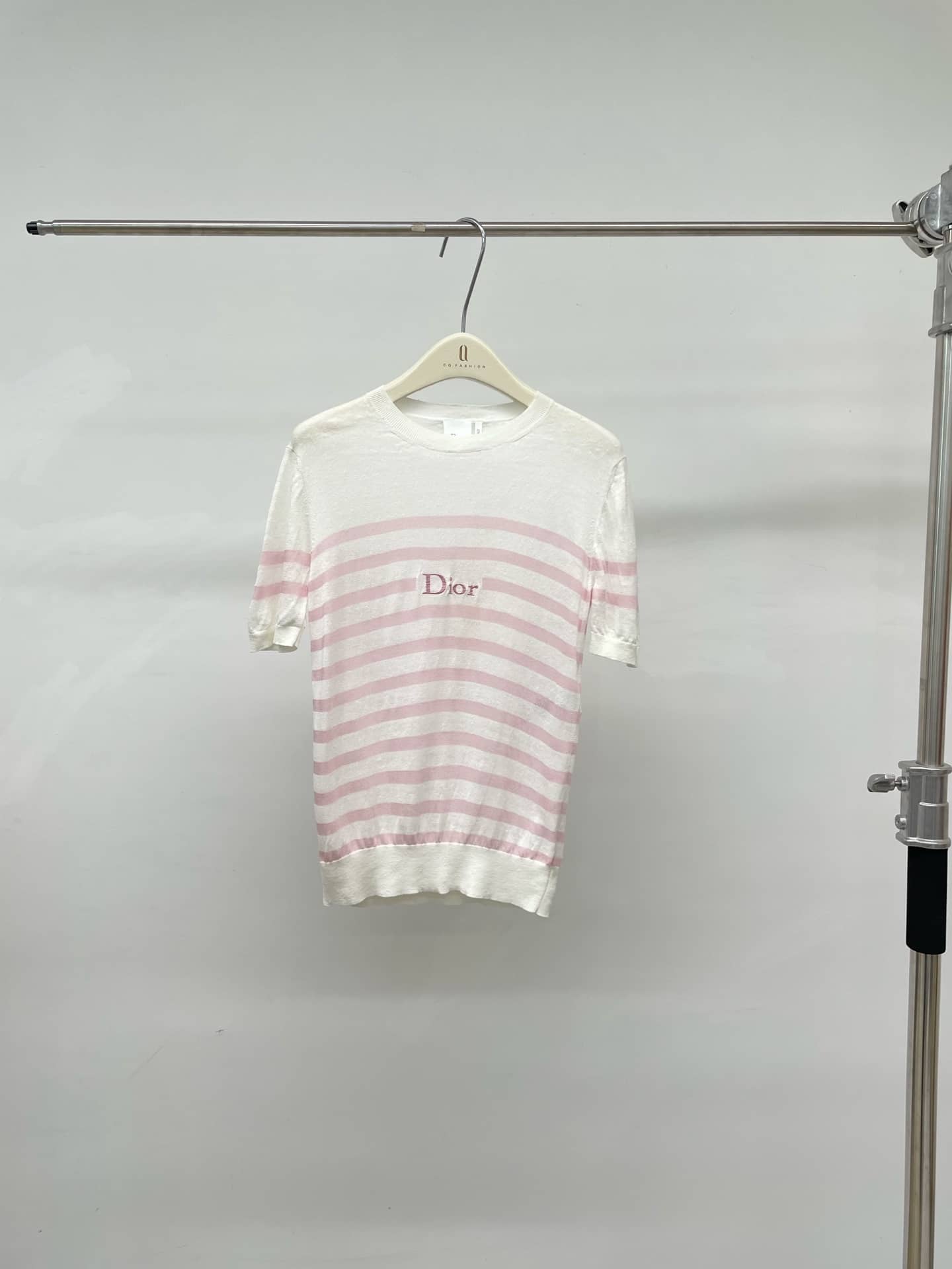 Dior: Sweater, stripes, contrast panels