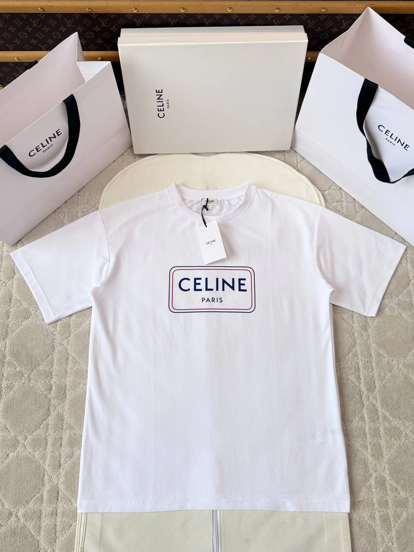 Celine: T-shirt, print, stripes