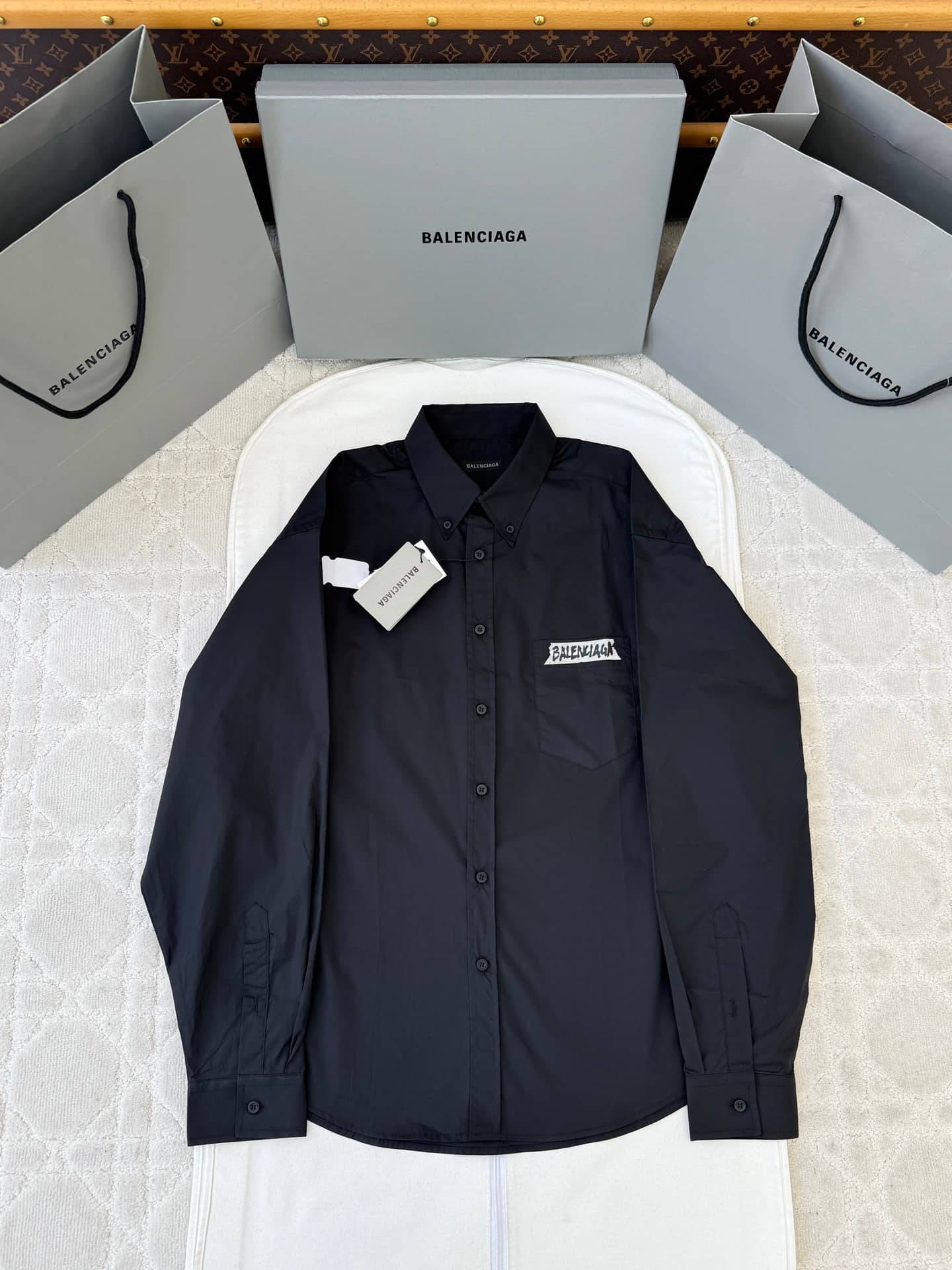 Balenciaga: Jacket, print, vintage finish, spring/summer 2026