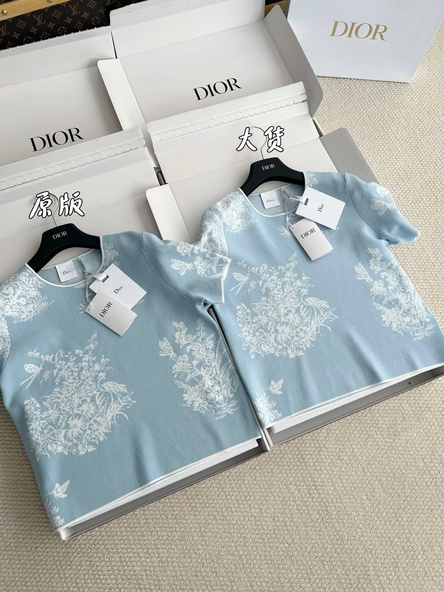 Dior: T-shirt, blue