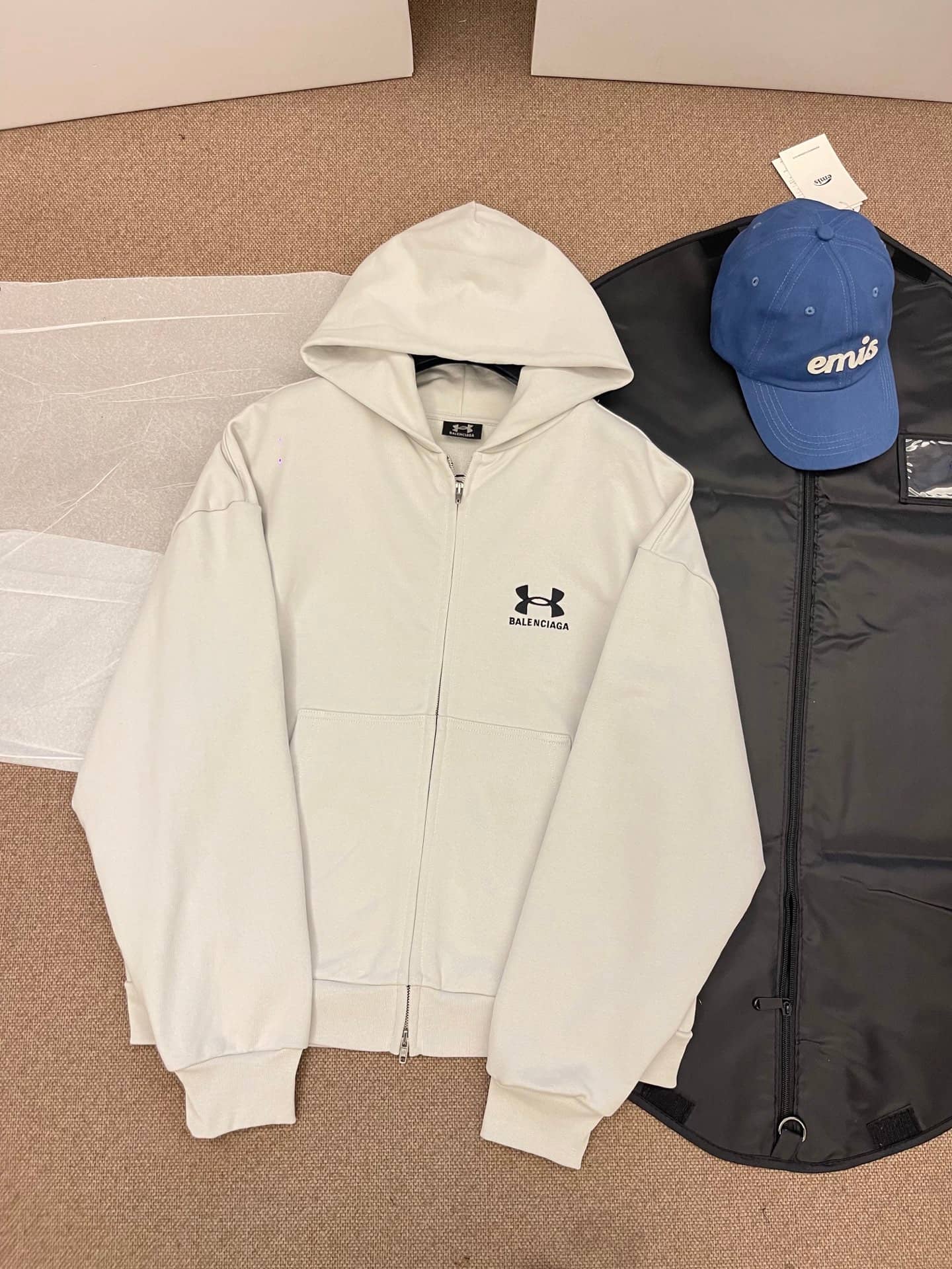 Balenciaga: Jacket, zip fastening, metal hardware