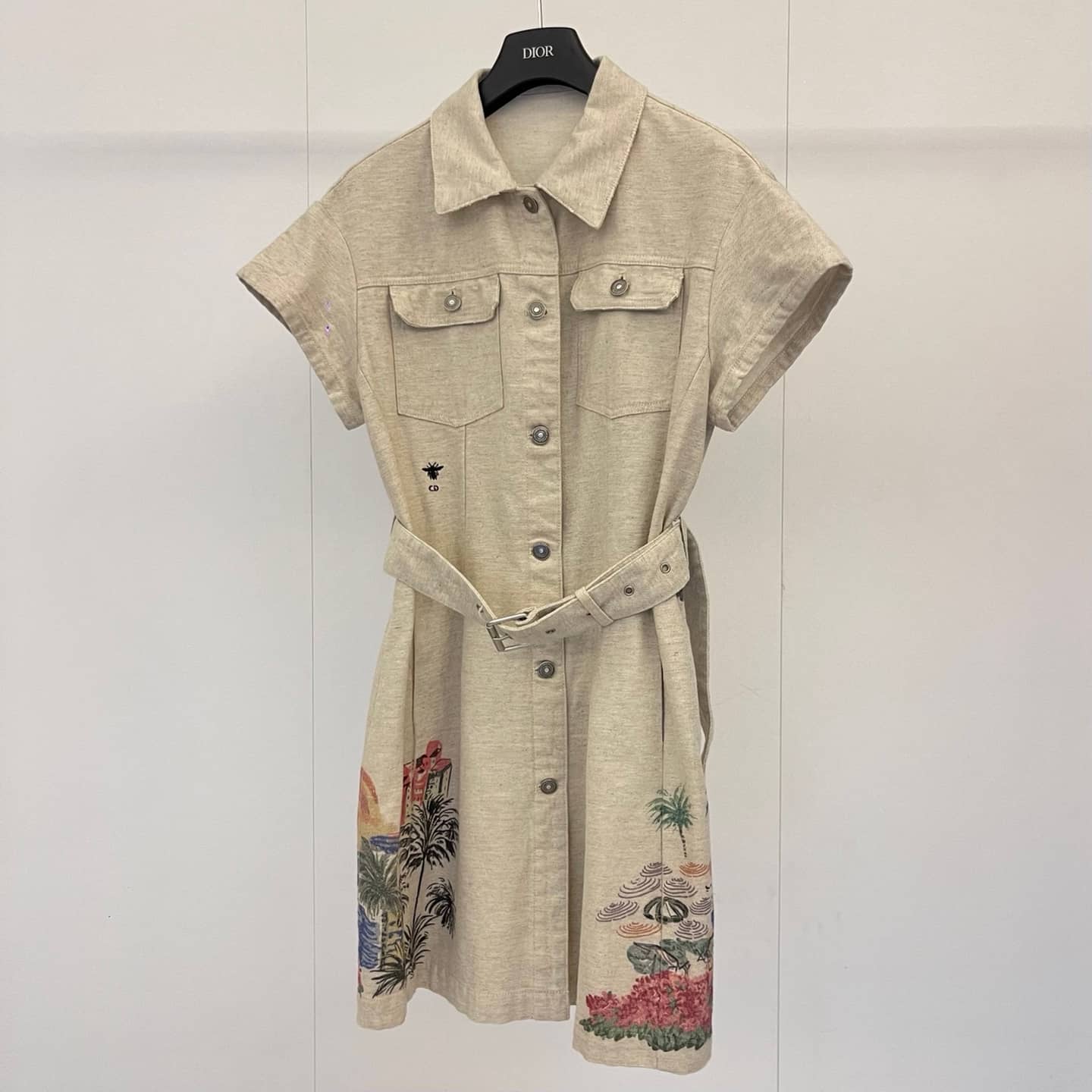 Dior: Dress, print, cotton, spring/summer 2025
