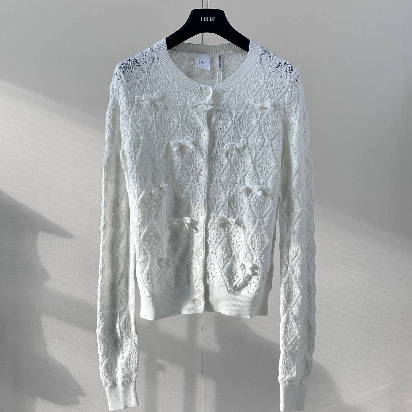 Dior: Cardigan, light blue, white, blue, spring/summer 2026