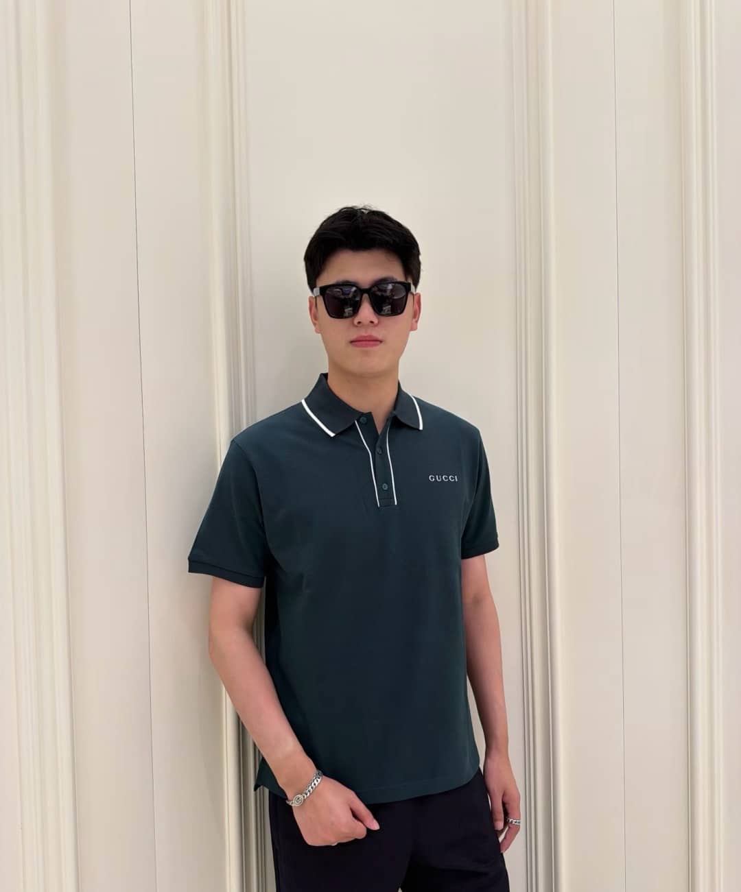 Gucci: Polo shirt, embroidery, logo