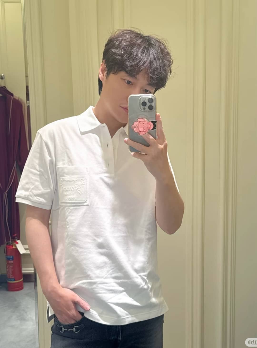 Gucci: Polo shirt, embroidery, logo, pockets