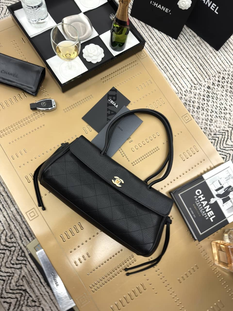 Chanel: baguette bag, 15 × 30.5 × 11.5 cm